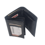 Man leather wallet Tri-Fold
